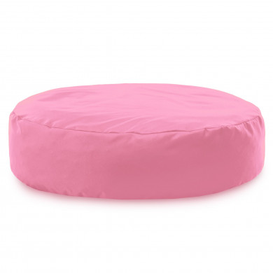Rose clair Coussin Pouf Rond Monaco Extérieur nylon