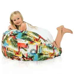Pouf Poire L pour enfants - Tissu Imprimé Premium – vue 104