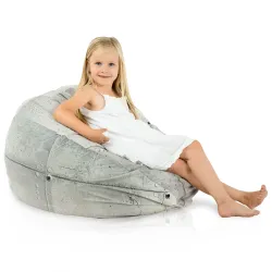 Pouf Poire L pour enfants - Tissu Imprimé Premium – vue 82