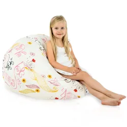 Pouf Poire L pour enfants - Tissu Imprimé Premium – vue 78