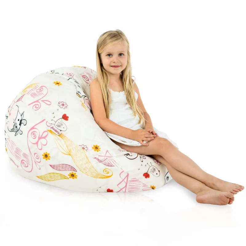 Pouf Poire L pour enfants - Tissu Imprimé Premium – vue 78