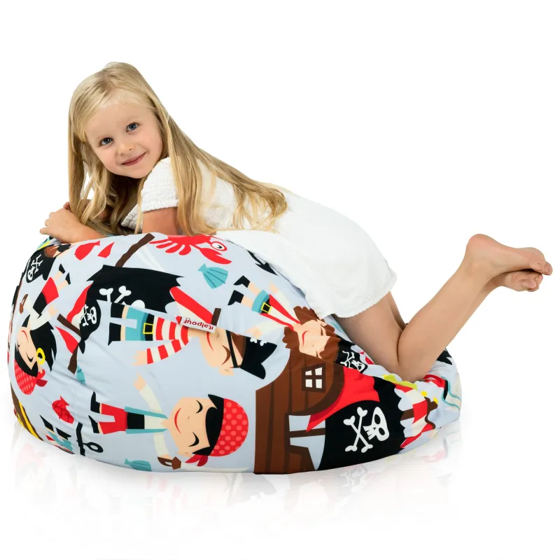 Pouf Poire L pour enfants - Tissu Imprimé Premium – vue 65