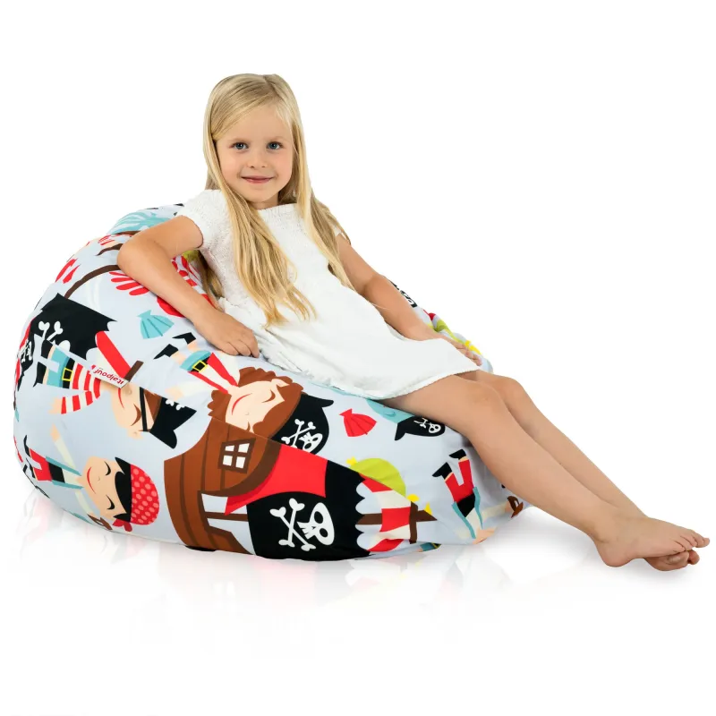 Pouf Poire L pour enfants - Tissu Imprimé Premium – vue 66