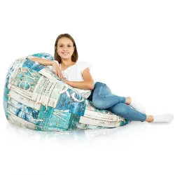 Pouf Poire XL Standard - Tissu Imprimé Premium – vue 95