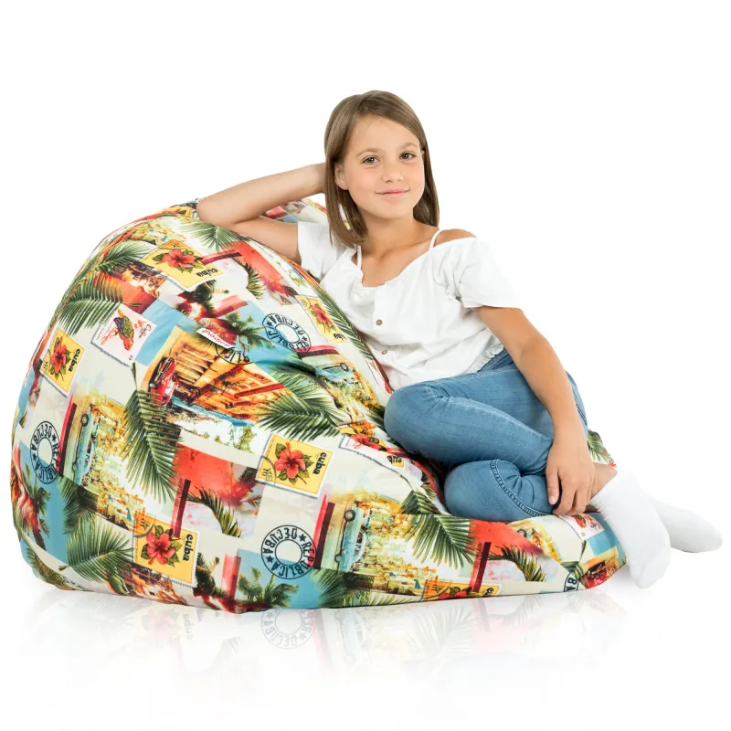 Pouf Poire XL Standard - Tissu Imprimé Premium – vue 103