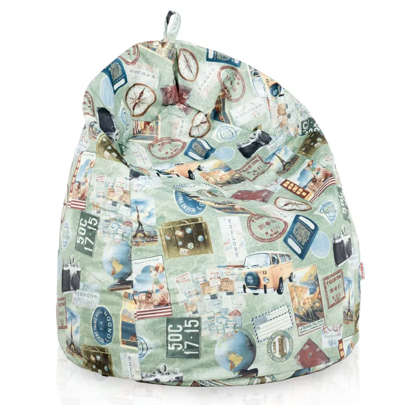 Pouf Poire XL Standard - Tissu Imprimé Premium – vue 11