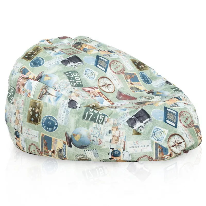 Pouf Poire XL Standard - Tissu Imprimé Premium – vue 34