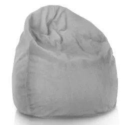 Pouf Poire XXL pour adultes Géant - Fausse Fourrure Yeti
