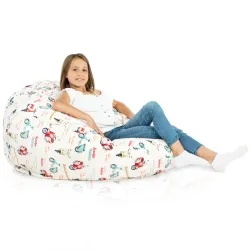 Pouf Poire XL Standard - Tissu Imprimé Premium – vue 99