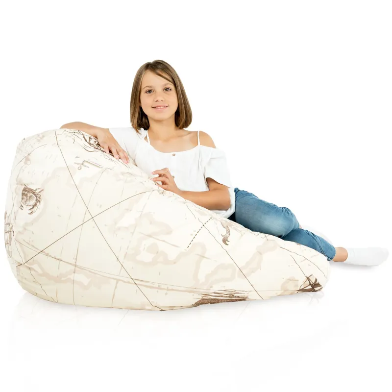 Pouf Poire XL Standard - Tissu Imprimé Premium – vue 100