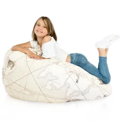 Pouf Poire XL Standard - Tissu Imprimé Premium – vue 111