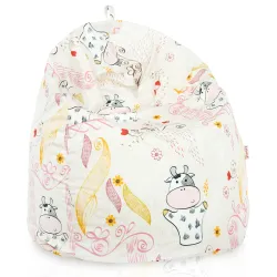Pouf Poire - Tissu Imprimé Premium