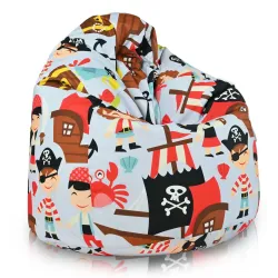 Pouf Poire - Tissu Imprimé Premium