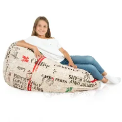 Pouf Poire XL Standard - Tissu Imprimé Premium – vue 105