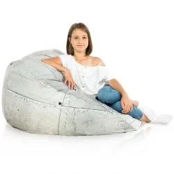 Pouf Poire XL Standard - Tissu Imprimé Premium – vue 90
