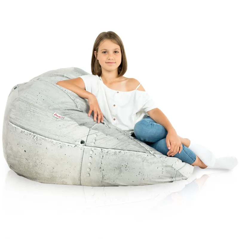 Pouf Poire XL Standard - Tissu Imprimé Premium – vue 90