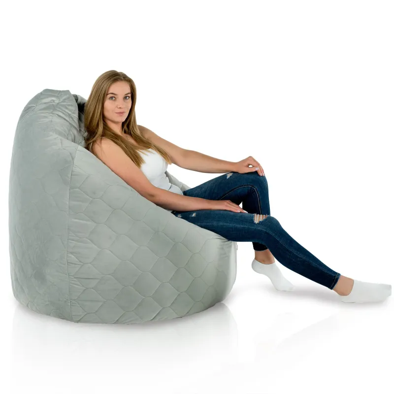 Pouf Poire XXL pour adultes Géant - Velours Soft – vue 37
