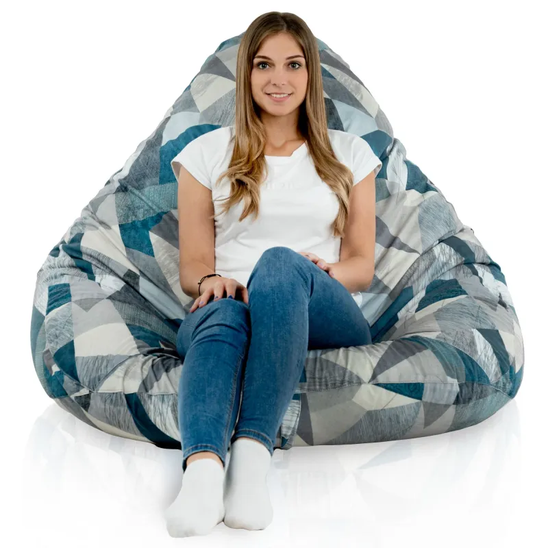 Chic pouf abstrait pour une décoration moderne du salon