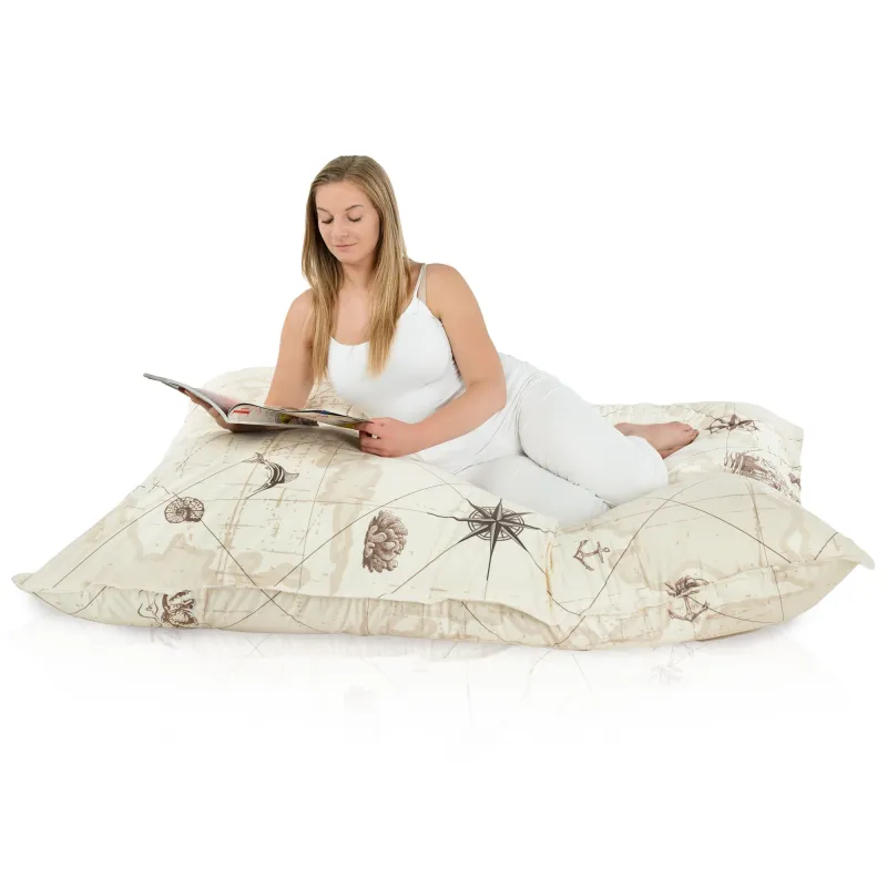 Coussin de Sol Géant XXL pour adultes Géant - Tissu Imprimé Premium – vue 78
