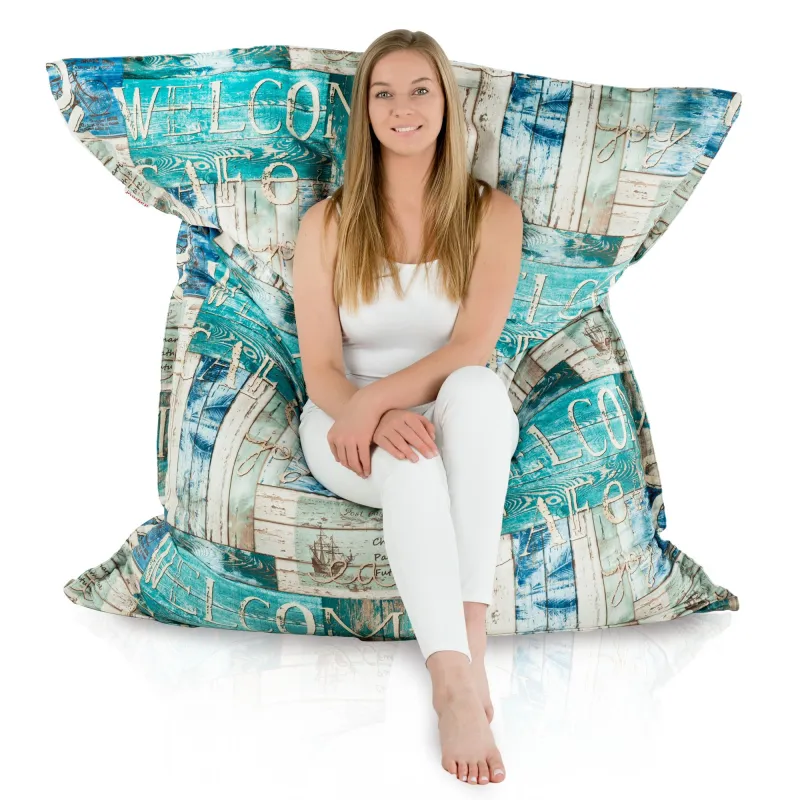 Coussin de Sol Géant XXL pour adultes Géant - Tissu Imprimé Premium – vue 46