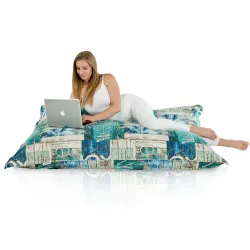 Coussin de Sol Géant XXL pour adultes Géant - Tissu Imprimé Premium – vue 85