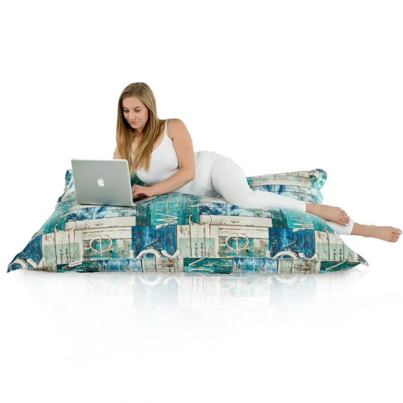Coussin de Sol Géant XXL pour adultes Géant - Tissu Imprimé Premium – vue 85