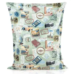Coussin de Sol Géant XXL pour adultes Géant - Tissu Imprimé Premium – vue 14