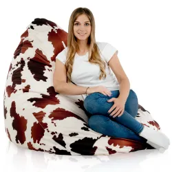 Pouf avec Dossier XXL Drop - Tissu Imprimé Premium – vue 74