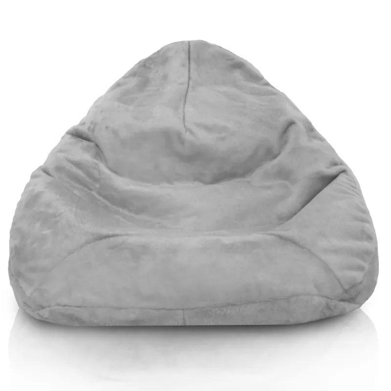 Pouf avec Dossier XXL Drop - Fausse Fourrure Yeti – vue 8
