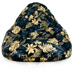 Pouf avec Dossier XXL Drop - Tissu Imprimé Premium – vue 24