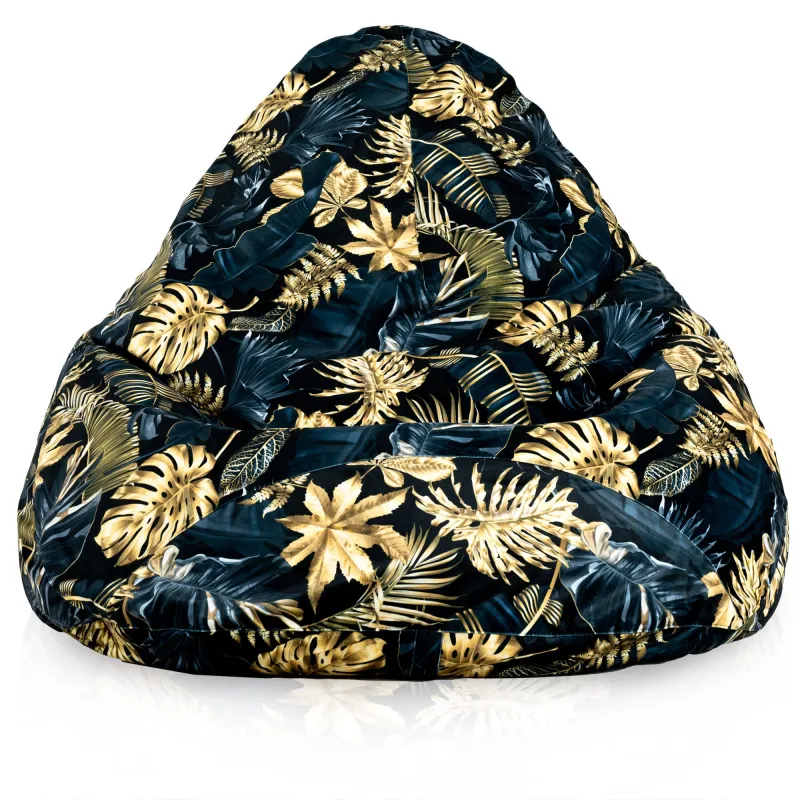 Pouf avec Dossier XXL Drop - Tissu Imprimé Premium – vue 24