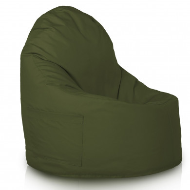 Vert foncé Pouf Poire Fauteuil Porto nylon