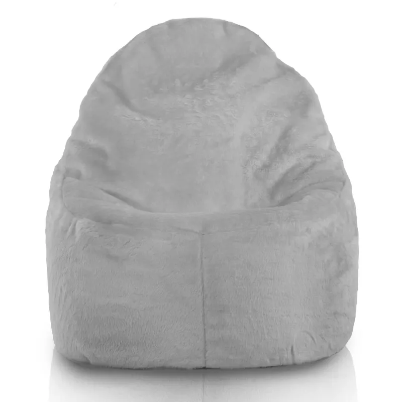 Fauteuil Pouf Siège de Sol Smart Porto - Fausse Fourrure Yeti – vue 6
