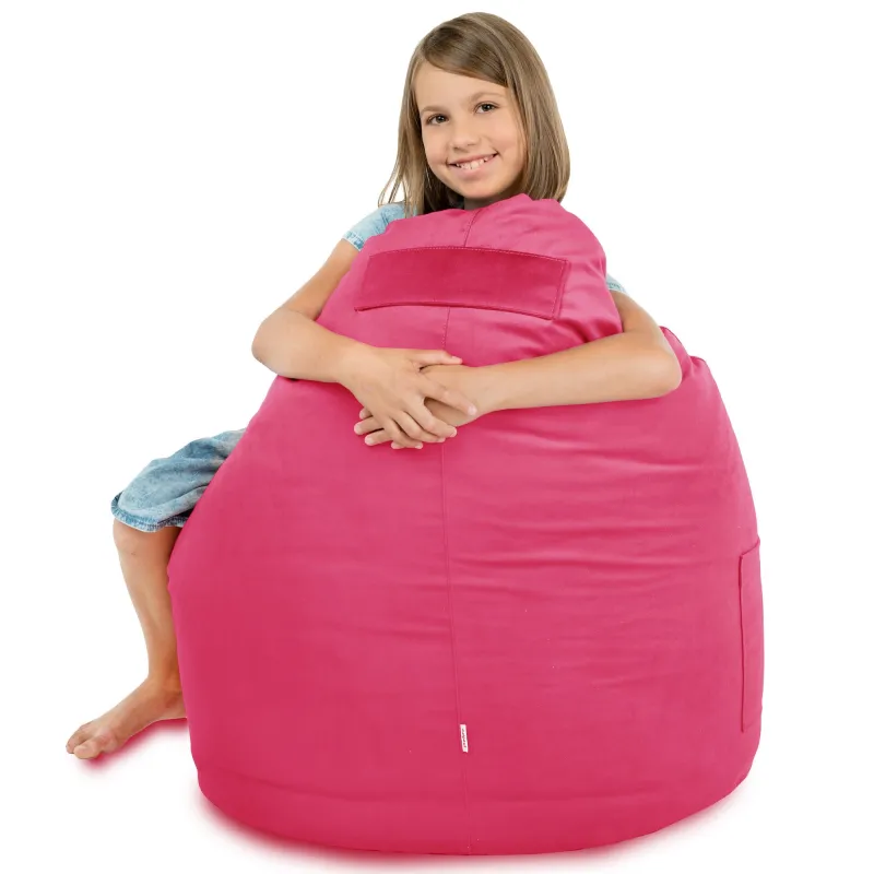 Fauteuil Pouf Siège de Sol Smart Porto - Velours Soft – vue 38