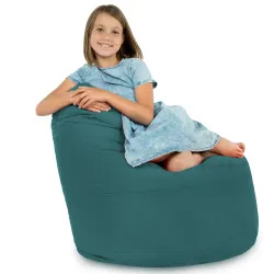 Fauteuil Pouf Siège de Sol Smart Porto - Velours Soft – vue 54