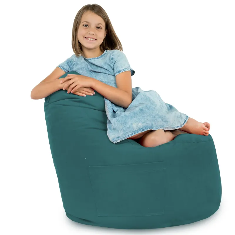 Fauteuil Pouf Siège de Sol Smart Porto - Velours Soft – vue 54