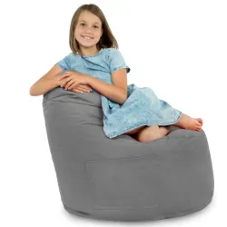 Fauteuil Pouf Siège de Sol Smart Porto - Velours Soft – vue 49