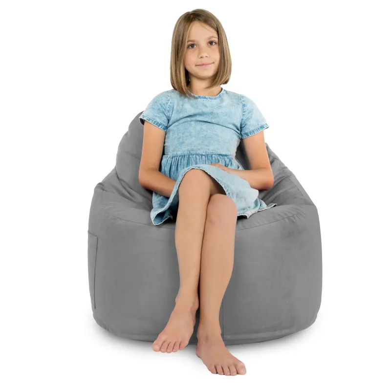 Fauteuil Pouf Siège de Sol Smart Porto - Velours Soft – vue 63