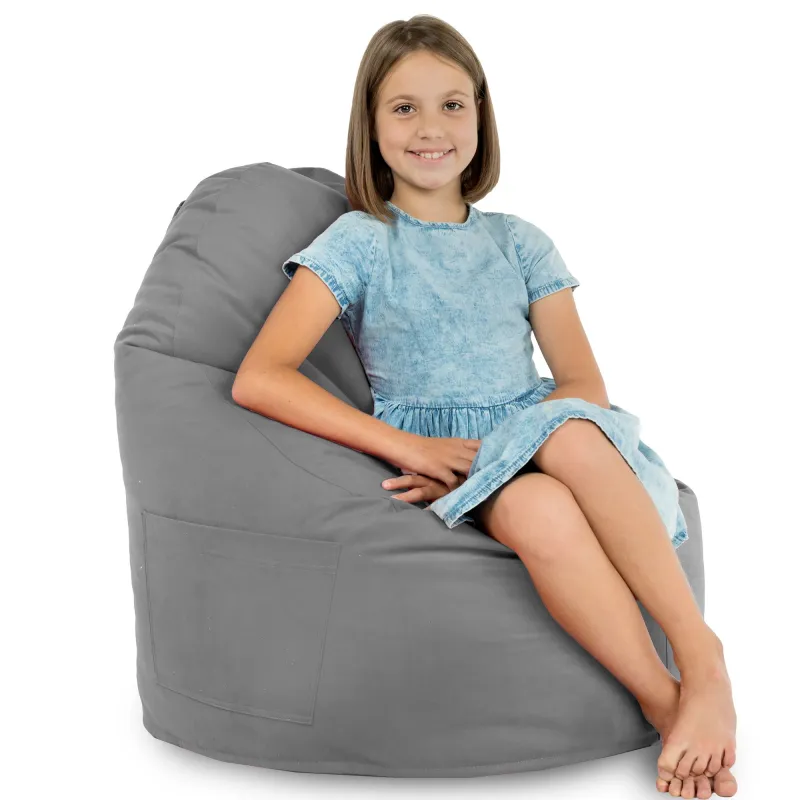 Fauteuil Pouf Siège de Sol Smart Porto - Velours Soft – vue 77