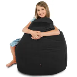 Fauteuil Pouf Siège de Sol Smart Porto - Velours Soft – vue 40