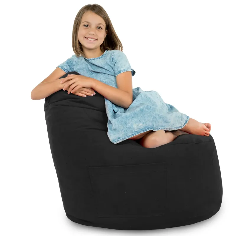 Fauteuil Pouf Siège de Sol Smart Porto - Velours Soft – vue 47