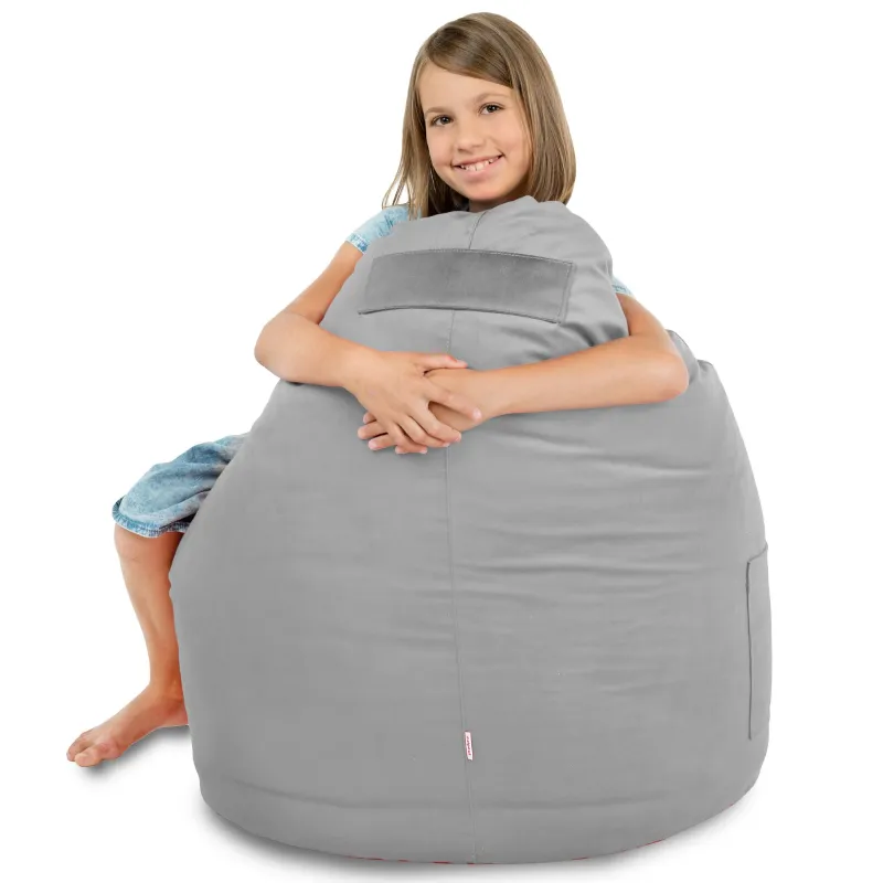 Fauteuil Pouf Siège de Sol Smart Porto - Velours Soft – vue 37
