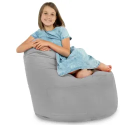 Fauteuil Pouf Siège de Sol Smart Porto - Velours Soft – vue 46