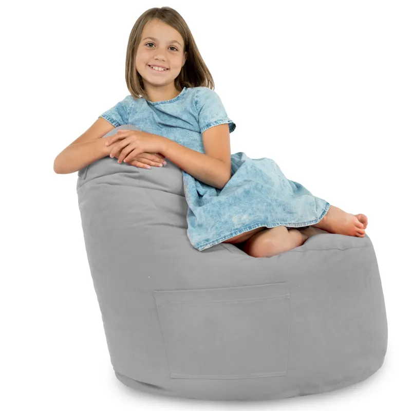 Fauteuil Pouf Siège de Sol Smart Porto - Velours Soft – vue 46