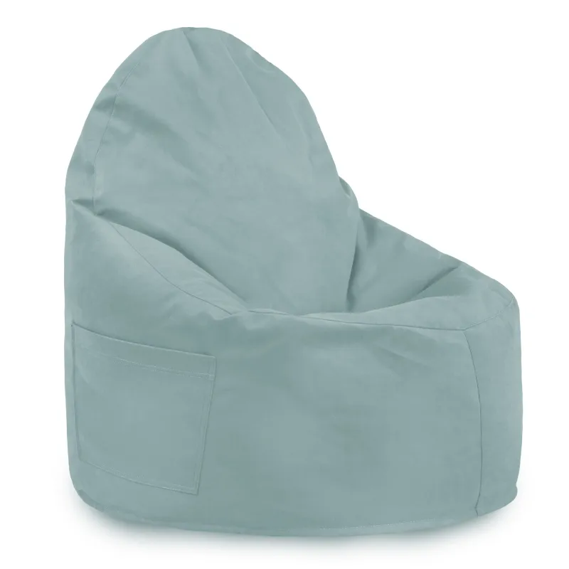 Fauteuil Pouf Siège de Sol Smart Porto - Velours Soft – vue 5