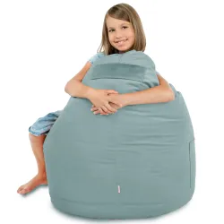 Fauteuil Pouf Siège de Sol Smart Porto - Velours Soft – vue 35