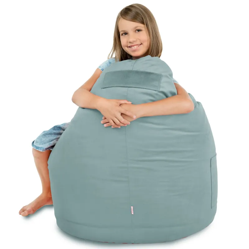 Fauteuil Pouf Siège de Sol Smart Porto - Velours Soft – vue 35
