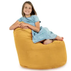 Fauteuil Pouf Siège de Sol Smart Porto - Velours Soft – vue 45