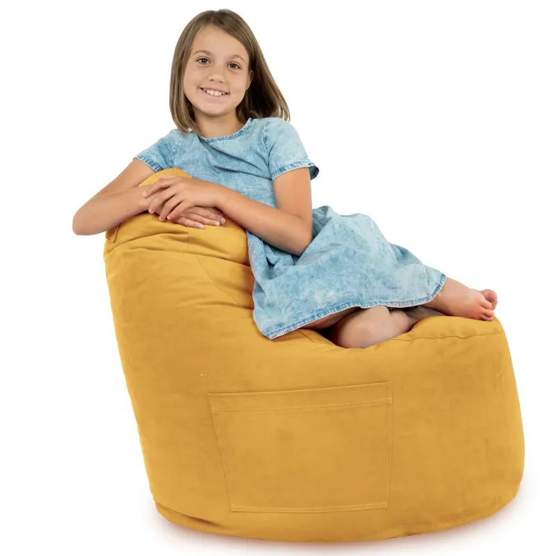 Fauteuil Pouf Siège de Sol Smart Porto - Velours Soft – vue 45