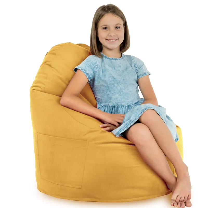 Fauteuil Pouf Siège de Sol Smart Porto - Velours Soft – vue 75